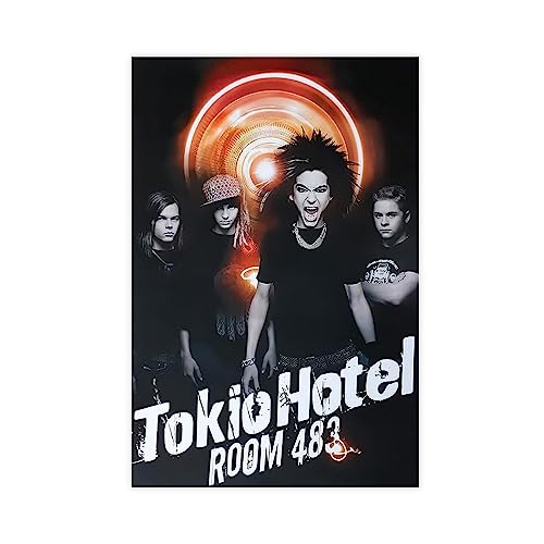 MEZUMI Tokio Hotel 9 Leinwand-Poster, Schlafzimmer, Dekoration, Sport, Landschaft, Büro, Raumdekoration, Geschenk, ungerahmt, 40 x 60 cm von MEZUMI