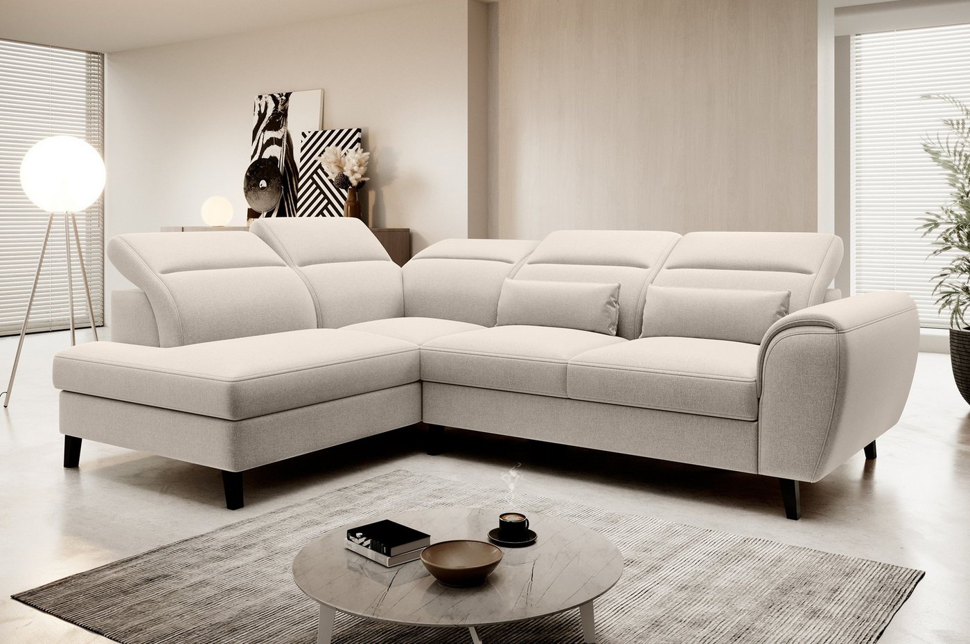 MF Design Polsterecke Noble, mit Bettfunktion von MF Design