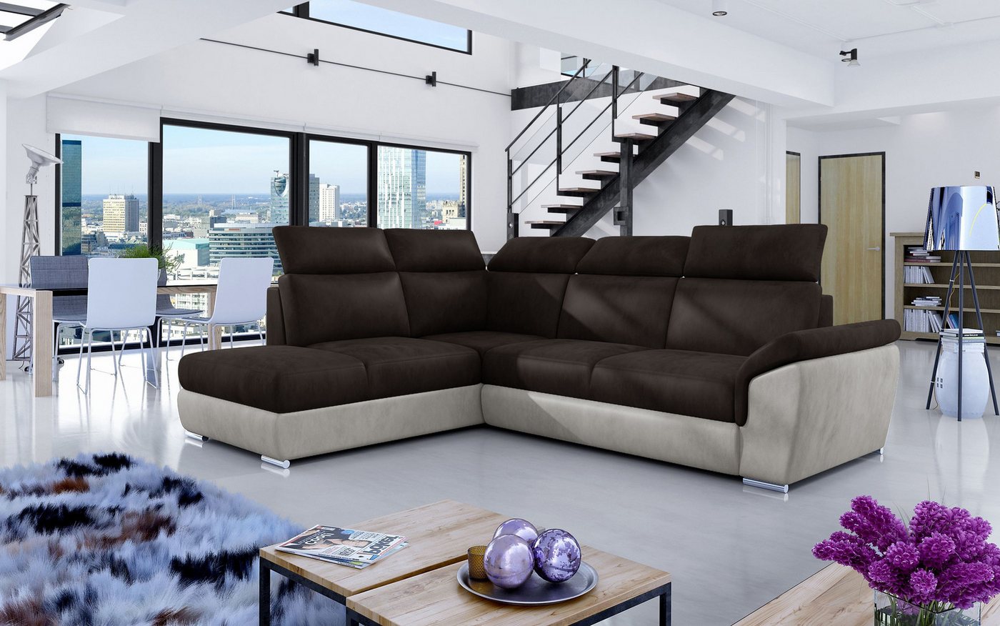 MF Design Polsterecke Toretto, mit Bettfunktion von MF Design