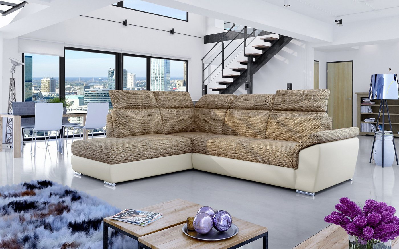 MF Design Polsterecke Toretto, mit Bettfunktion von MF Design