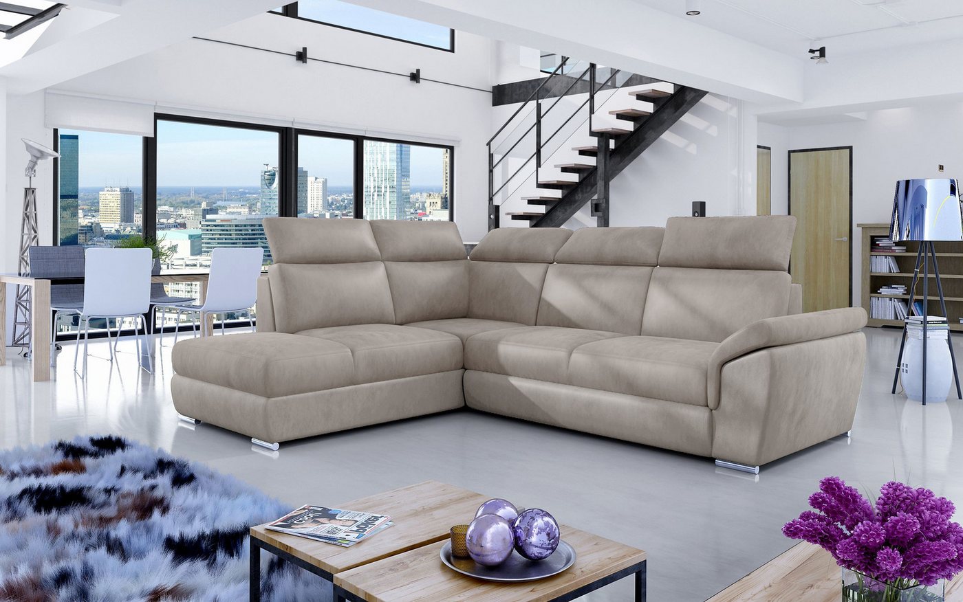MF Design Polsterecke Toretto, mit Bettfunktion von MF Design