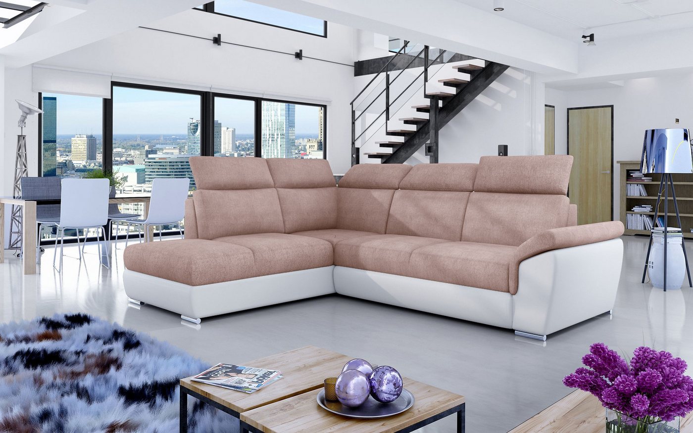 MF Design Polsterecke Toretto, mit Bettfunktion von MF Design