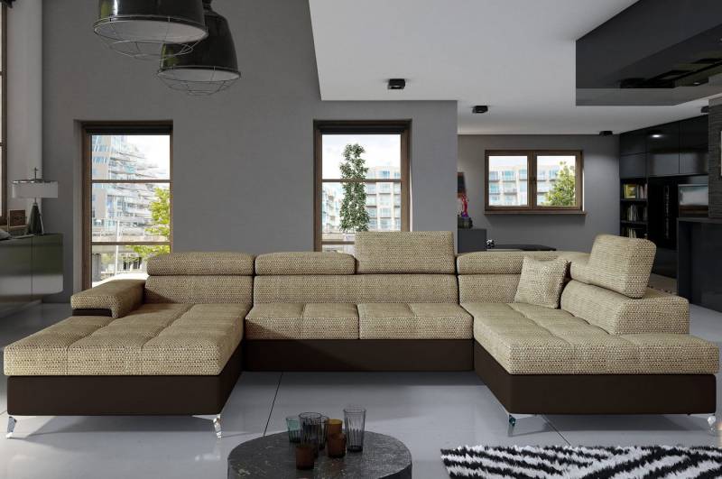 MF Design Wohnlandschaft Eduard, mit Bettfunktion von MF Design