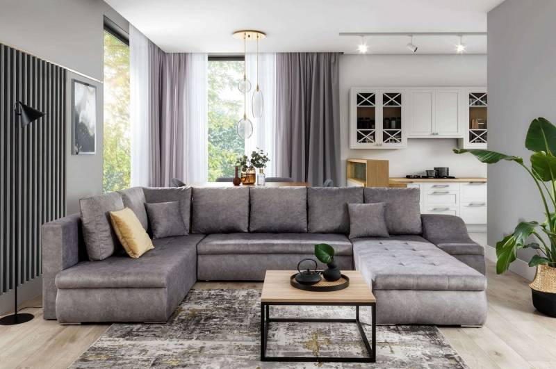 MF Design Wohnlandschaft Gio, mit Bettfunktion von MF Design
