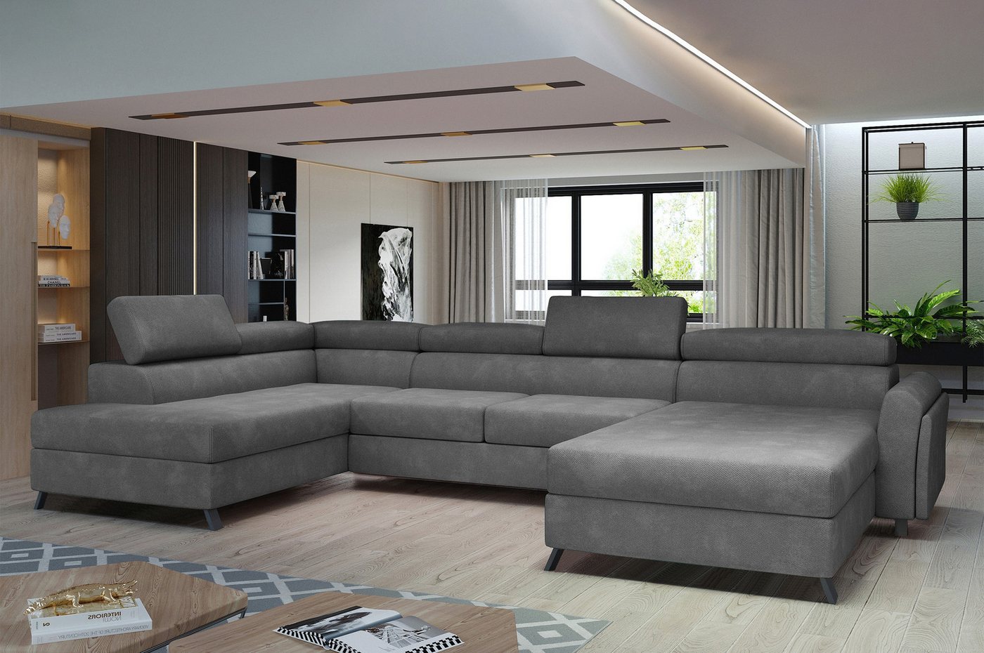 MF Design Wohnlandschaft Joseppe, mit Bettfunktion MF Design Wohnlandschaft Joseppe, mit Bettfunktion von MF Design