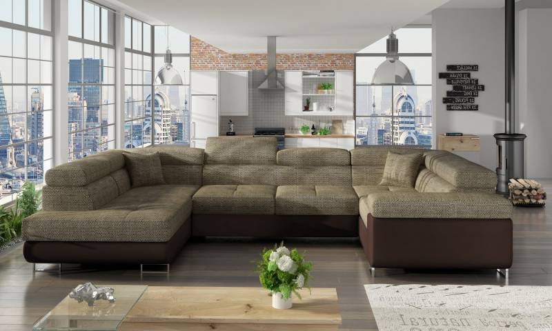 MF Design Wohnlandschaft Lavin, mit Bettfunktion von MF Design