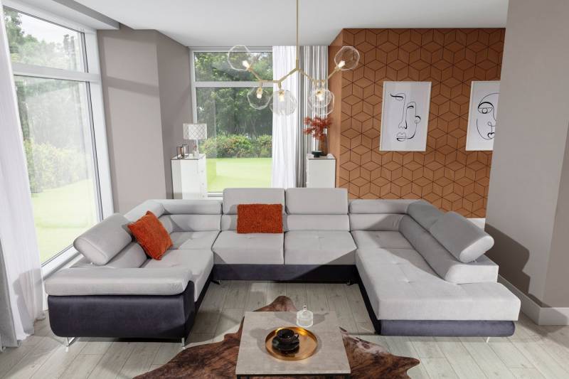 MF Design Wohnlandschaft Lavin, mit Bettfunktion von MF Design