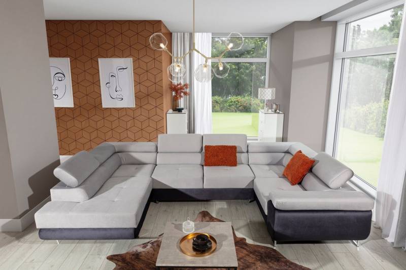MF Design Wohnlandschaft Lavin, mit Bettfunktion von MF Design