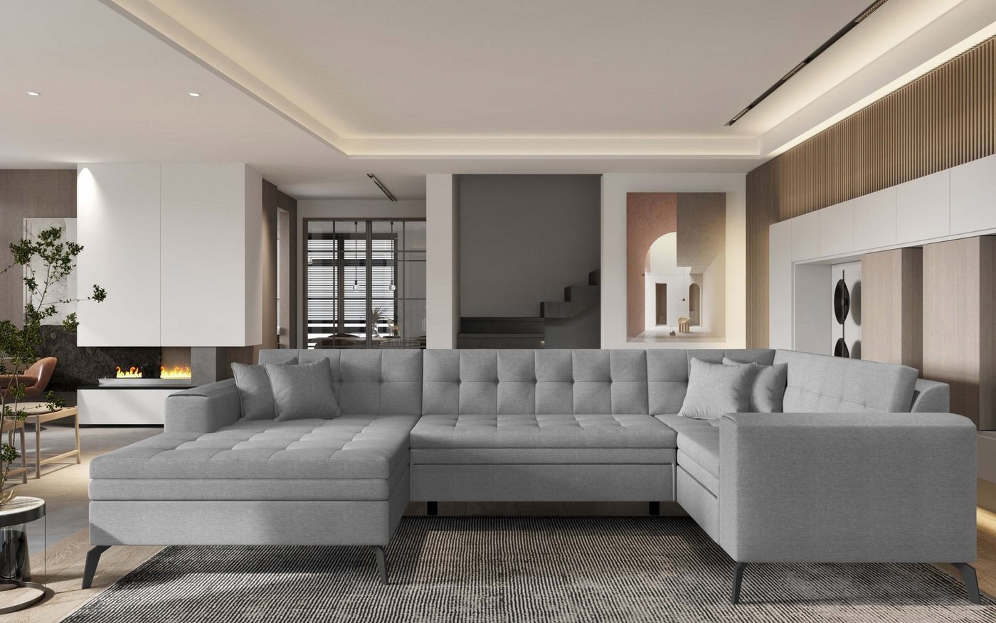 MF Design Wohnlandschaft Monton, mit Bettfunktion von MF Design