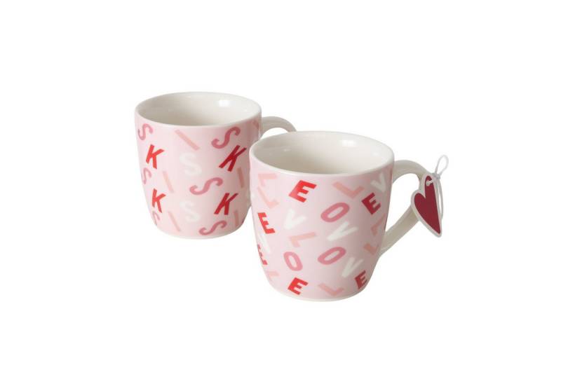 MF Becher Romantisches Becher Set Love & Kiss 250ml Keramik 2er-Pack MF Becher Romantisches Becher Set Love & Kiss 250ml Keramik 2er-Pack von MF