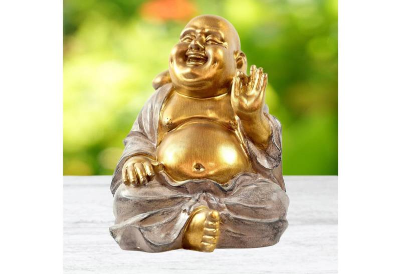 MF Buddhafigur XXL Lachende Buddha Figur mit dickem Bauch von MF