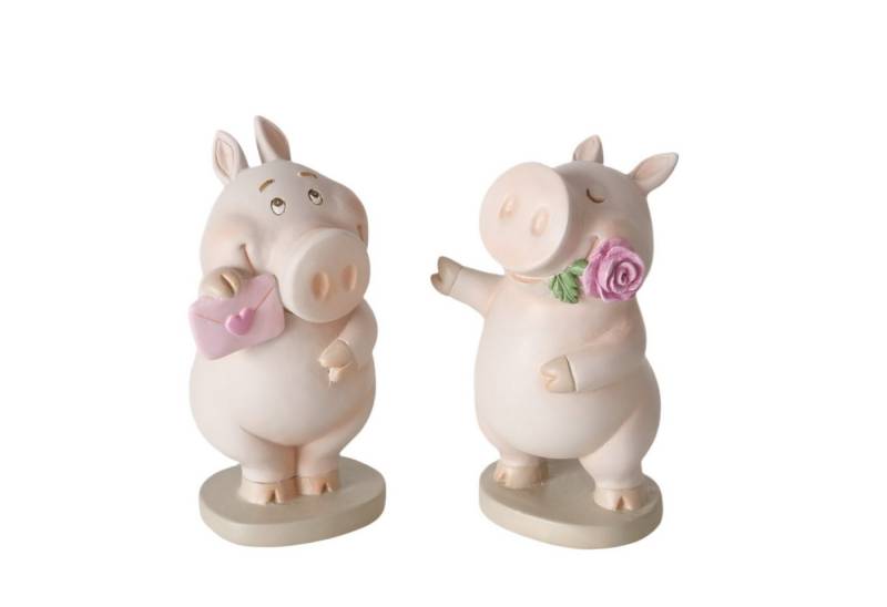 MF Comicfigur Dekofiguren Set Piggie – 2er-Set niedlicher Schweinchenfiguren (2 St) von MF