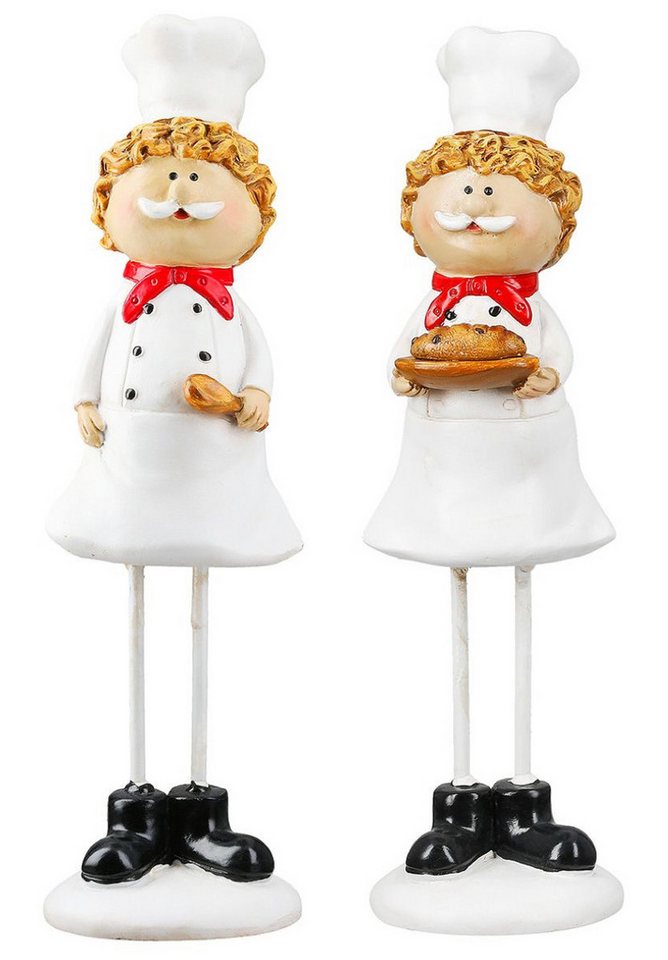 MF Comicfigur Dekofiguren Sternekoch 2er-Set Lustige Kochfiguren für Küche & Deko (2 St) von MF