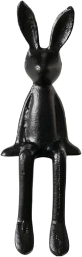 MF Decorative Aluminum Rabbit Shelf Sitter, Black Finish, 19 inches High Kantenhocker Hase Kani – Stilvolle Osterdekoration aus Metall 19cm MF Decorative Aluminum Rabbit Shelf Sitter, Black Finish, 19 inches High Kantenhocker Hase Kani – Stilvolle Osterdekoration aus Metall 19cm von MF