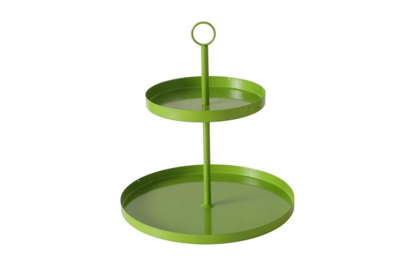 MF Dekoetagere Deko Etagere Samina Zarte Eleganz in Grün 2 Etagen, lackiertes Eisen (1 St) von MF