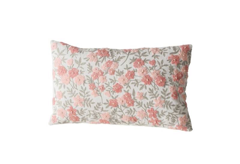 MF Dekokissen Kissen Floris Floral Handgefertigt 50x30 cm Romantisches Blütendesign von MF
