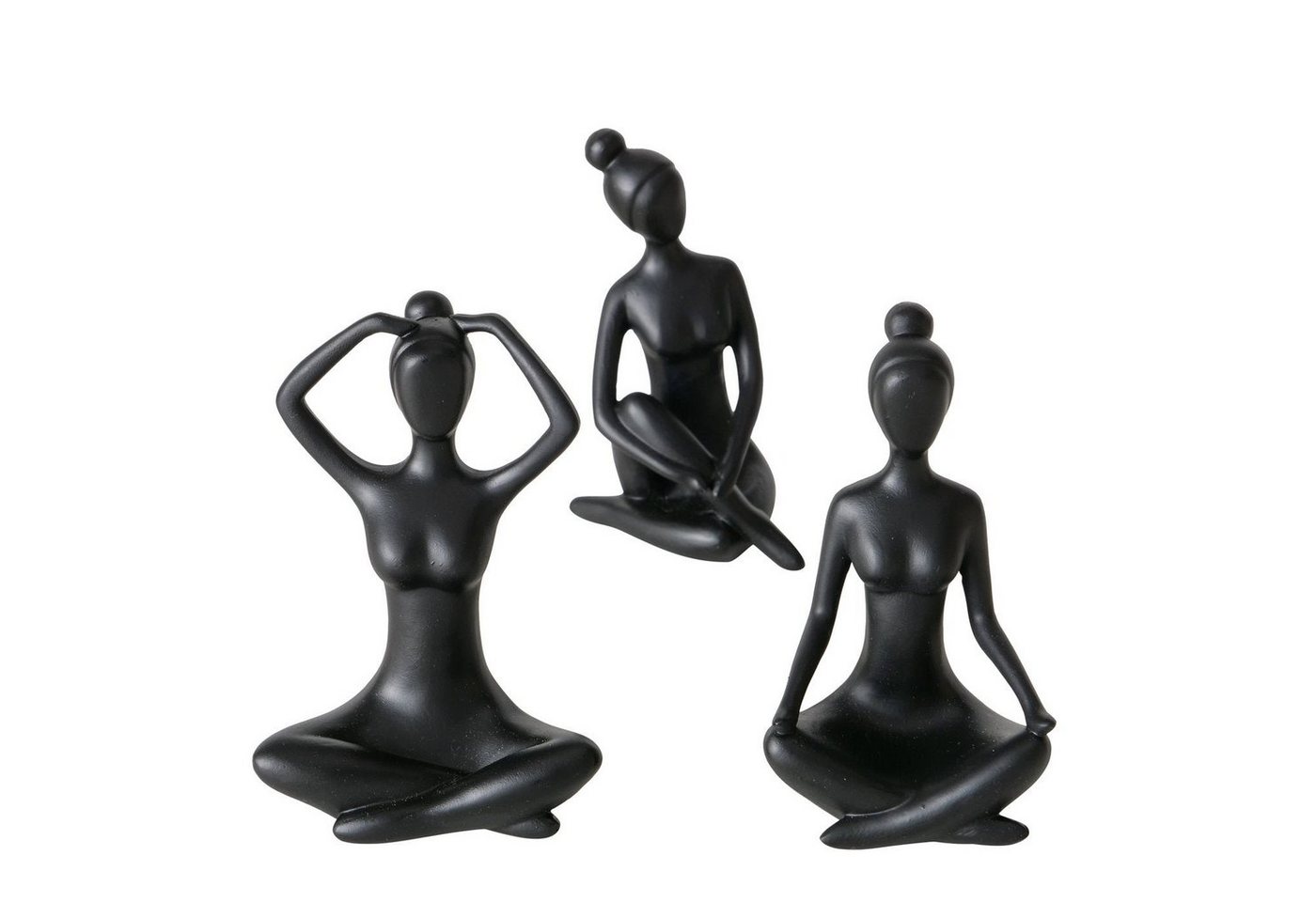 MF Dekoobjekt 3er Set Handgemachte Yoga Figuren Marie und ihre Yogapraxis in schwarz MF Dekoobjekt 3er Set Handgemachte Yoga Figuren Marie und ihre Yogapraxis in schwarz von MF