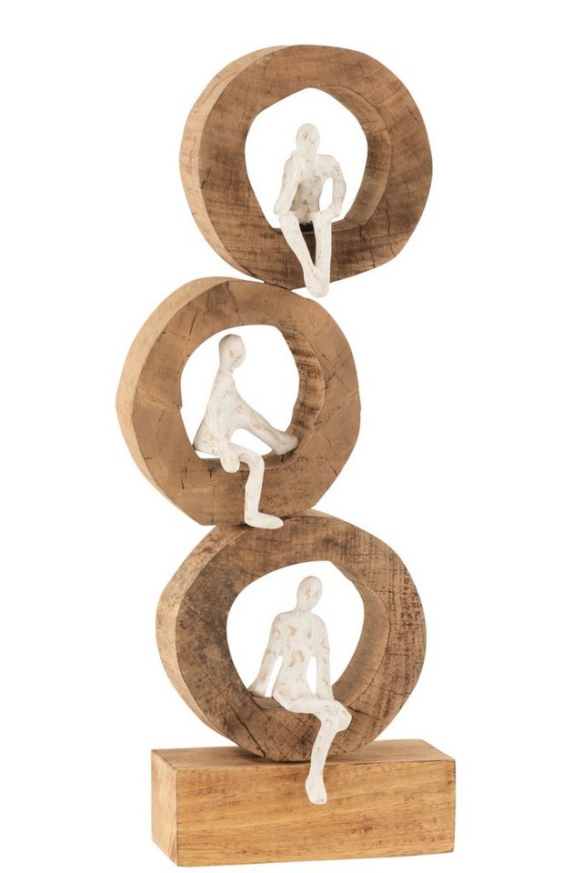 MF Dekoobjekt Figur Skulptur DENKER RINGE Mango Holz Geschenk Dekoration Höhe 59cm N von MF