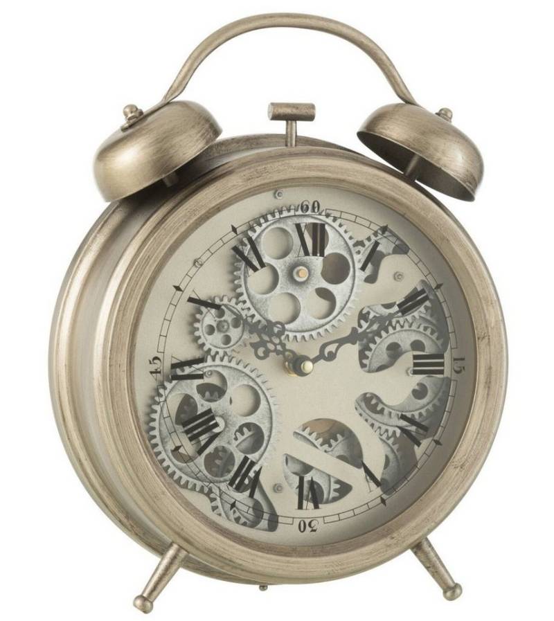 MF Dekoobjekt Klassische Tischuhr mit Zahnradmechanismus und römischen Ziffern - Zei MF Dekoobjekt Klassische Tischuhr mit Zahnradmechanismus und römischen Ziffern - Zei von MF