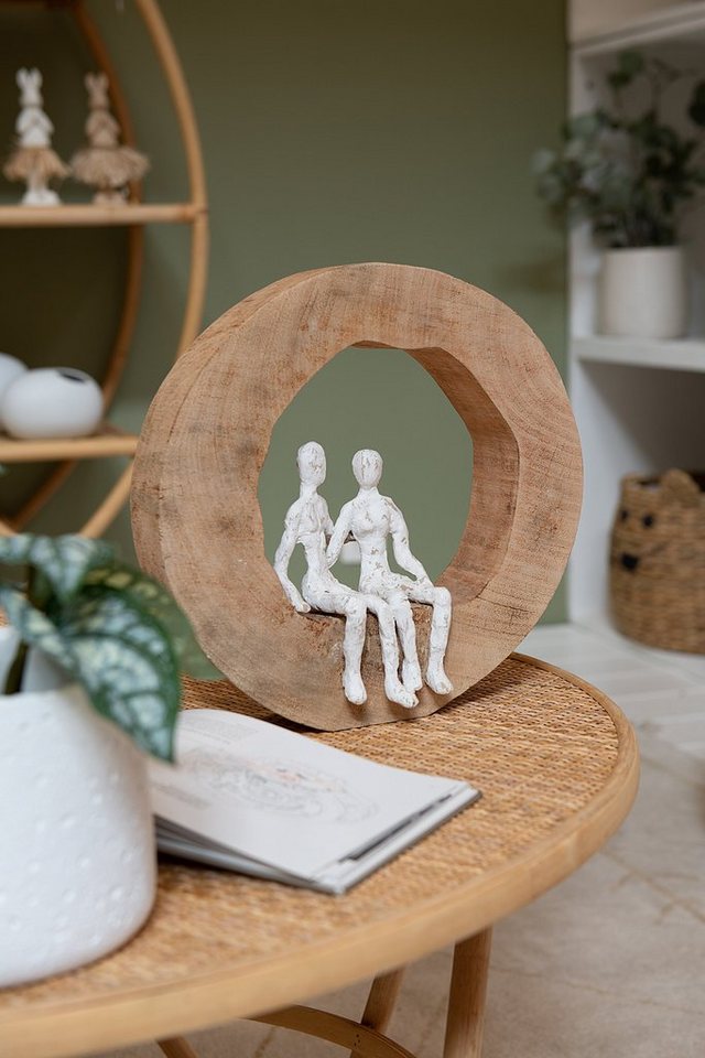 MF Skulptur Handgefertigte Skulptur Verbundene Herzen von MF