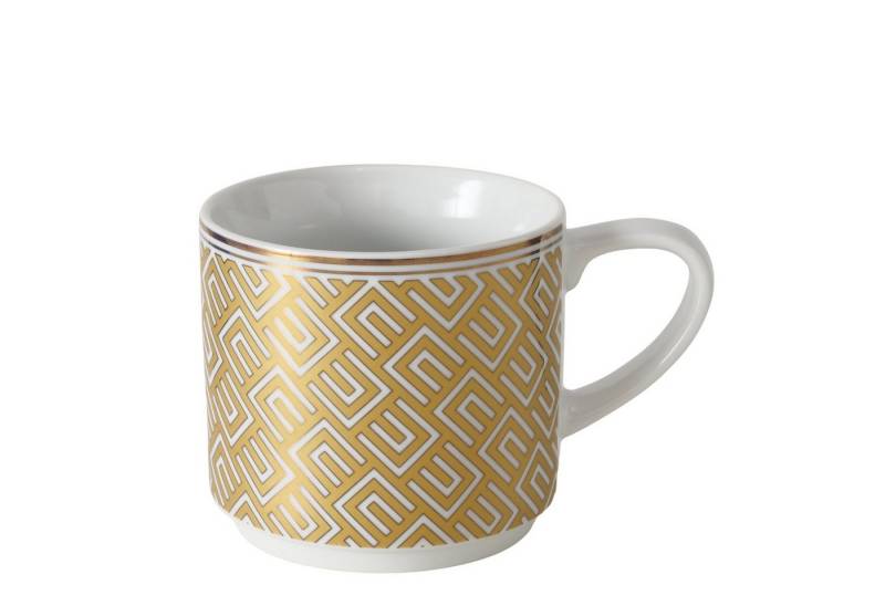 MF Tasse 6er Set Porzellan Becher Palazzo 340 ml mit geometrischem Muster von MF