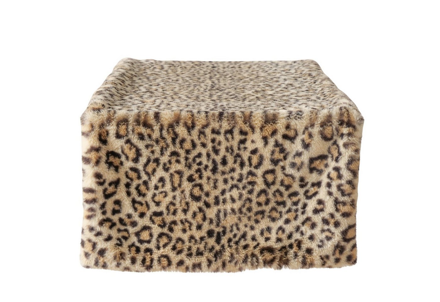 MF Tischläufer Tischläufer Savanna Leopardenmuster 140x40cm Plüschoptik (1-tlg) von MF