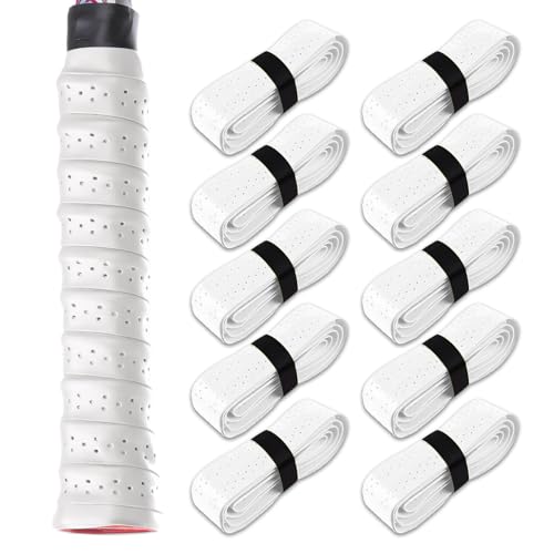 Badminton Griffband – Speedminton und Squash Schläger Griffband, Perfekt für Jeden Badminton, Tennisschläger und Squashschläger, Selbstklebendes Griffband, inklusive Overgrip für Tennisschläger von MFCGHXR