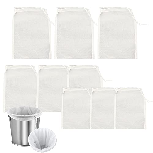 Filter Braubeutel Siebbeutel Filterbeutel Polyester Hopfenfilter Filterbeutel Polyester Hopfenfilter Brühbeutel zum Abseihen, Feinmaschiger Filterbeutel, Wiederverwendbarer Brühbeutel mit Kordelzug von MFCGHXR