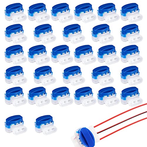 Kabelverbinder für Mähroboter, 30 Stück Wasserdicht Verbinder Cable Connectors Kabelverbinder,Cable Connectors for Automower 314, Telefonklemme, Kabelstecker, Rasenmäher von MFCGHXR