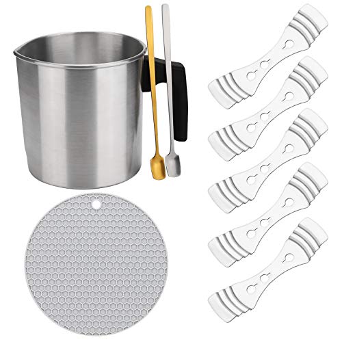 Kerzen Selber Machen Set,Kerzenherstellungsset Zubehör-Set für die Kerzenherstellung Zubehör Schmelztopf 1.2L Kerzenherstellung Kit Wachs Schmelztopf Wick Fixed Holder and Mixing Spoon von MFCGHXR