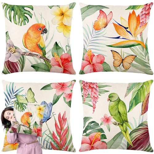 MFCGHXR wasserdichte Kissenbezugen Zierkissenbezug Blumen – Qualitätsvolle Kissenbezüge X, Perfekt für Ihr Zuhause – Ästhetisch ansprechendes Kissen Blume Design von MFCGHXR