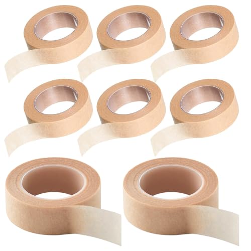 Micropore Tape Selbstklebender Verband,Nose Tape,Micropore Tape - Selbstklebendes, atmungsaktives Pflaster, 8 Rollen, Hautfarbe, verschiedene Größen Micropore Tape Selbstklebender Verband,Nose Tape,Micropore Tape - Selbstklebendes, atmungsaktives Pflaster, 8 Rollen, Hautfarbe, verschiedene Größen von MFCGHXR