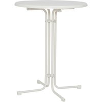 MFG FREIZEITMÖBEL Stehtisch, ØxH: 85 x 110 cm, Tischplatte: Sevelit - weiss von MFG FREIZEITMÖBEL