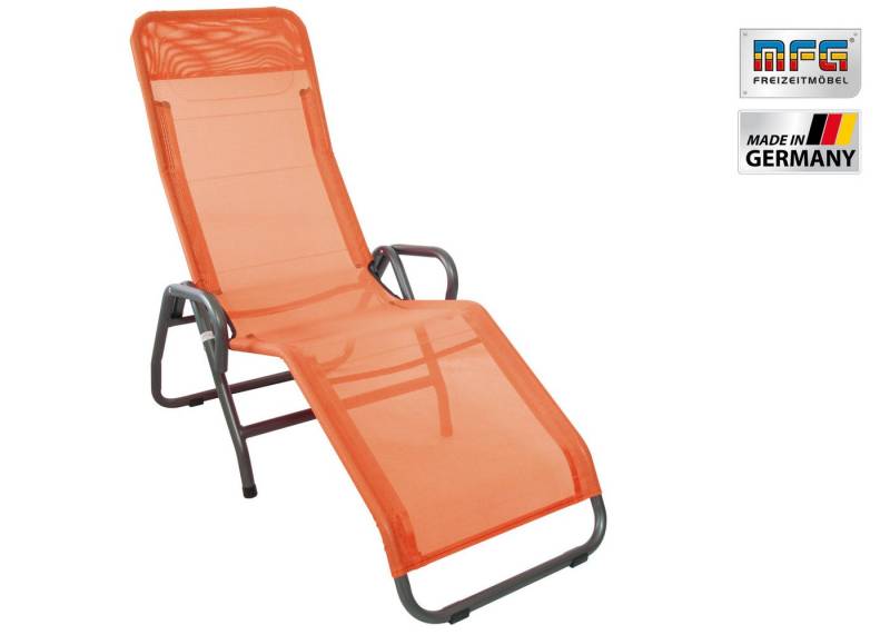 MFG Freizeitmöbel Gartenliege MFG Bäderliege "Pool 3", terrakotta, klappbar von MFG Freizeitmöbel