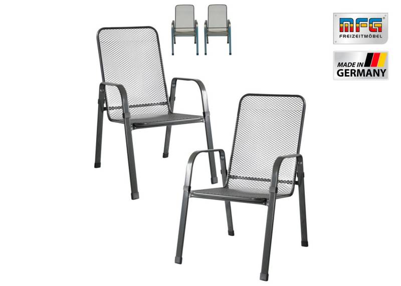 MFG Freizeitmöbel Stapelstuhl MFG Streckmetall-Stapelstuhl "Mec-Stor", 4-er Set (4 St) von MFG Freizeitmöbel