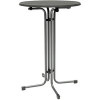 MFG Freizeitmöbel Stehtisch anthrazit, schiefer 80,0 x 80,0 x 110,0 cm von MFG Freizeitmöbel