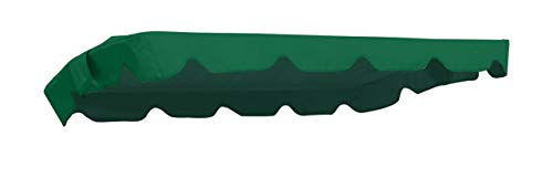 Hollywoodschaukel Ersatzdach 182 x 134 cm (Taschenmaß 176 x 130 cm), dunkelgrün, 100% Polyester von MFG