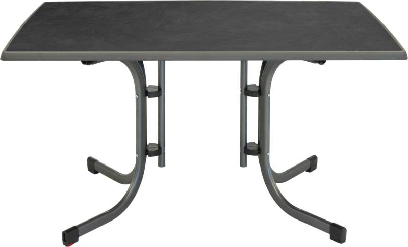 Klapptisch Boulevard, 132 x 72 x 90 cm, Stahl, anthrazit/schiefer von MFG