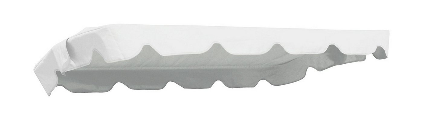 MFG Hollywoodschaukelersatzdach 182 x 134 cm (Taschenmaß 176 x 130 cm), weiß, 100% Polyester von MFG
