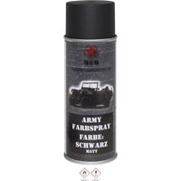 Military & Adventure 40341 Farbspray Army schwarz matt ral 9021 400 ml Schwarz (matt) 1 St. (b - MFH von MFH