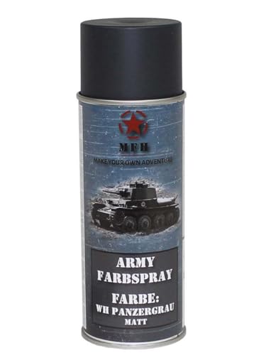 MFH Farbspray Lackspray Army, matt, 400 ml (WH Panzergrau) von MFH