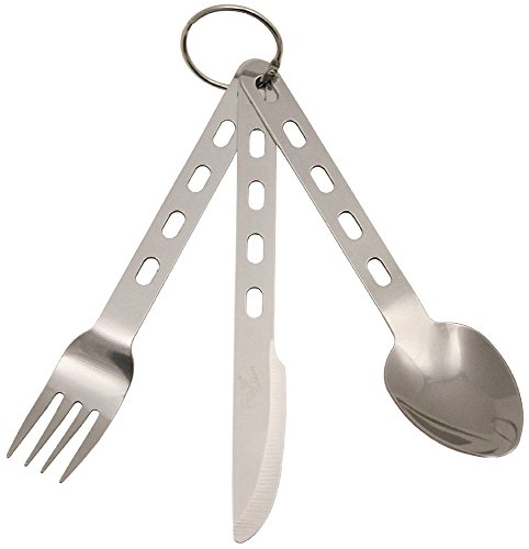 Essbesteck EXTRA LEICHT Campingbesteck Edelstahl Besteck Essbesteck EXTRA LEICHT Campingbesteck Edelstahl Besteck von MFH