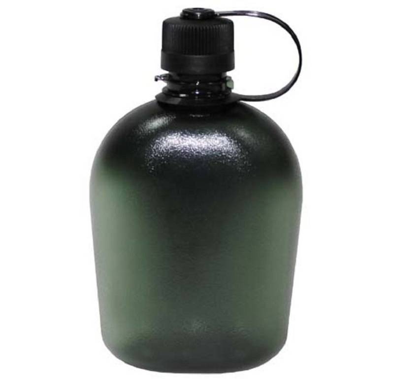 MFH Feldflasche US Feldflasche, GEN II, oliv/transparent, 1 l, BPA-frei von MFH