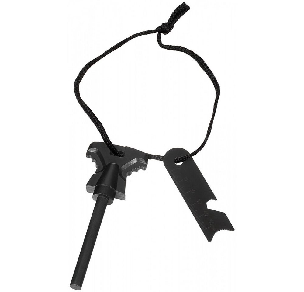 MFH Feuerzeug MFH Feuerstarter Zündstein Feueranzünder. (2-tlg. mit Kordelband), Feuerstahl mit Schaber, 2-tlg. mit Kordelband von MFH