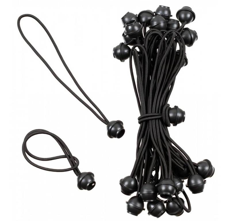 MFH Gummibänder 27560A - Spanngummi mit Kugel - schwarz von MFH