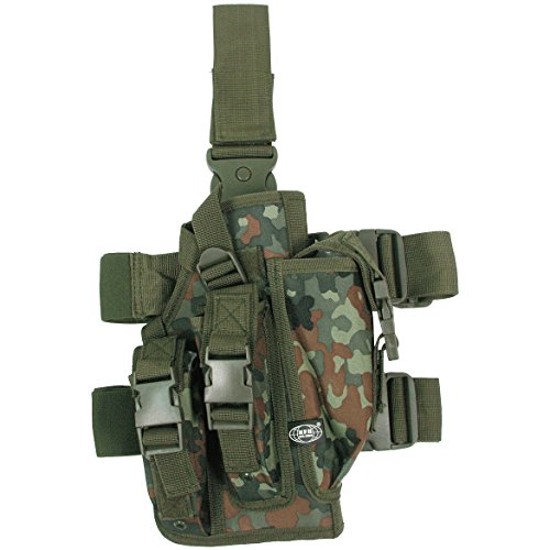 MFH Beinholster mit 3 Magazintaschen Flecktarn MFH Beinholster mit 3 Magazintaschen Flecktarn von MFH