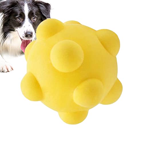 MFJS Hundespielball | Hüpfender Apportierball für Hunde - Kauspielzeug für Hunde, unzerstörbares quietschendes Hundespielzeug für große und kleine Hunde, Trainingsbälle zum Holen von Hunden von MFJS