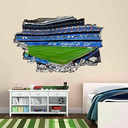 Wandaufkleber Poster Aufkleber 3D Wandbild Wandtattoo Real Madrid Bernabeu Stadion Wandkunst Kinderzimmer Wohnkultur von MFKTO