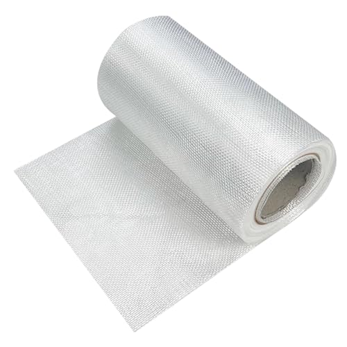 MFLCBK Glasfasermatte Fiberglas Rollen for Epoxy Resin and Polyester Resin,for Reinforcement,Verstärkung,Harzsättigung,Hitzebeständigkeit,Isolierung(Größe:1mx60m,Farbe:Dichte:10x10) von MFLCBK