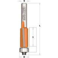 Hartmetall-Bohrer zum Bündigfräsen D=12.7x12.7 L=57.8 S=8 Z=2 Gerade MFLS - CMT90612811 von CMT